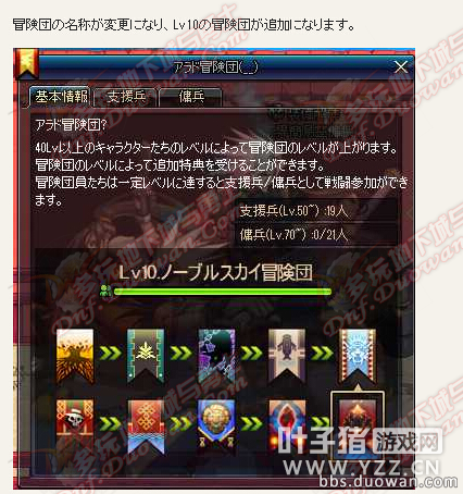 日服冒险团新增至10级 浪漫阿拉德礼包