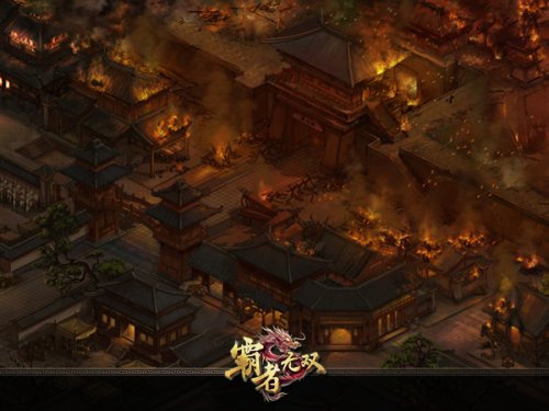 剑阁地图场景原画,烽火漫天,乱世谁是主宰?