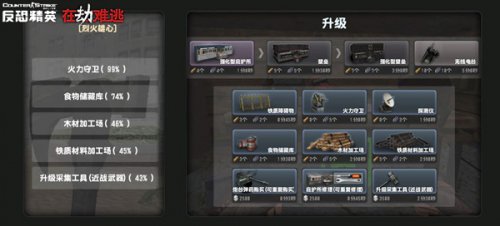 《反恐精英Ol》庇护所内按E键进行升级