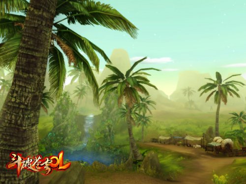 塔戈尔沙漠中的绿洲