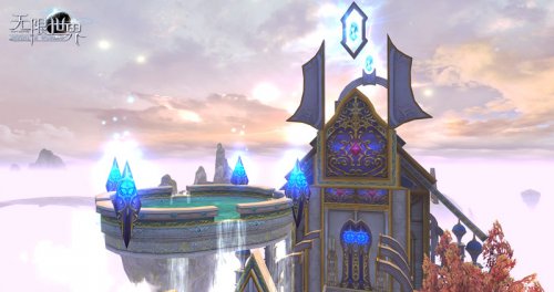 奥术重生——众神剧场远处浮岛上的空中魔泉