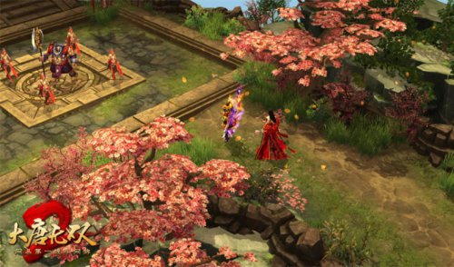 进入桃花山,和女神一起下副本