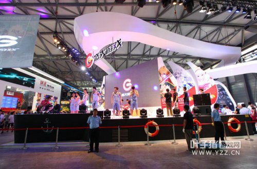 盛大多端展示区,试玩踊跃