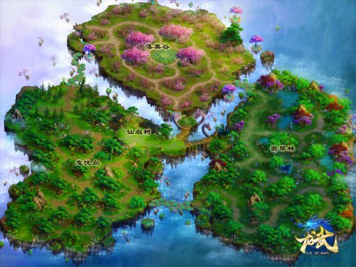 《龙武》仙侠风场景原画