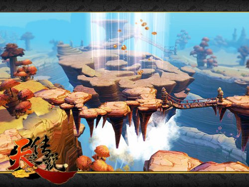 落霞谷的景深效果