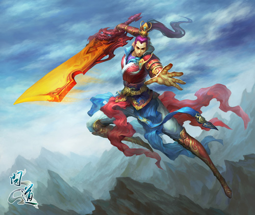 《问道》游戏宣传原画