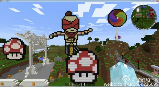 我的世界作品赏析 画出个童年活动作品