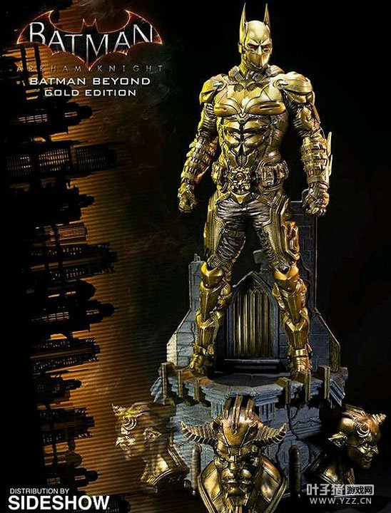 土豪金版阿卡姆骑士DLC蝙蝠侠模型2