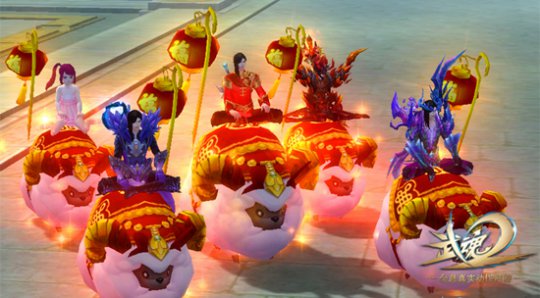 珍稀版“五羊贺岁”五人坐骑