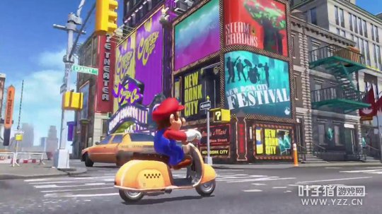 Stills from the E3 2017 story trailer for Super Mario Odyssey.