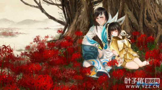《新倩女幽魂》青丘玩法 云简和荼蘼在彼岸花丛中小憩的温馨时光