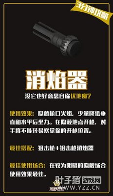 荒野行动三分钟攻略:伏地魔必备消焰器