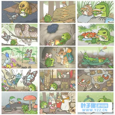 青蛙儿子的旅行相册:稀有明信片