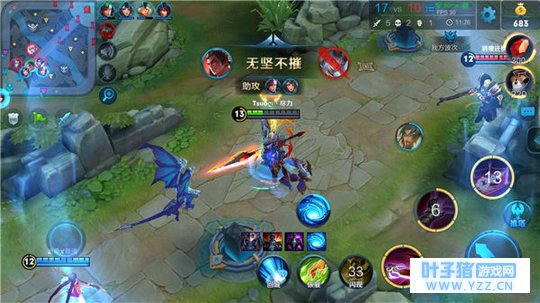 王者荣耀刀刀真伤引领全队,英雄吕布阵容推