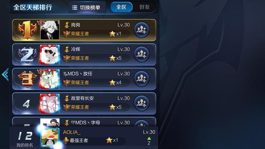 王者荣耀:S10赛季那些可以一路上到王者的