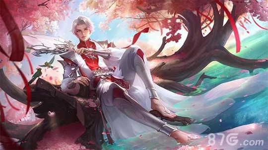 《王者荣耀》里与诸葛亮情人节限定皮肤桃夭