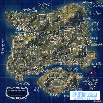 吃鸡新手福音!绝地求生大逃杀详细的地图攻