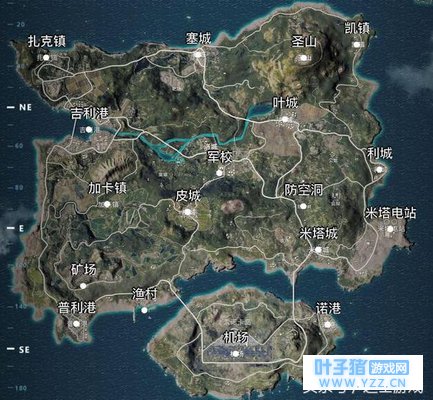 《绝地求生》国服地名汉化曝光:凯镇米塔城