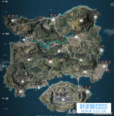 《绝地求生》国服“绝地岛”地图名称一览