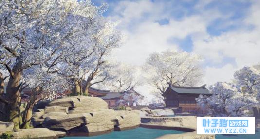 在《楚留香》手游的完美一天,从早起泡温泉