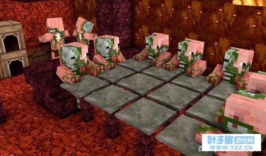 《我的世界》MC玩家在下界被僵尸猪人围攻怎