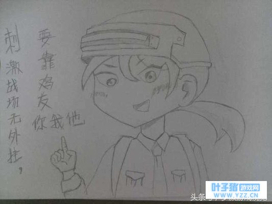 绝地求生刺激战场:吃鸡又画画,刺激鸡友真