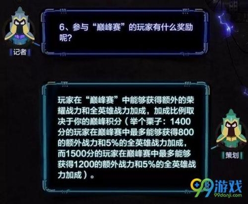 王者荣耀巅峰赛奖励是什么 王者荣耀巅峰赛