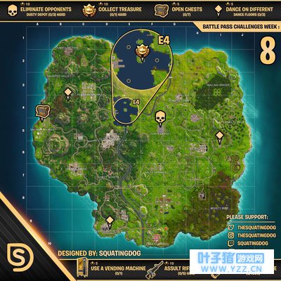 《堡垒之夜》全舞池位置及如何在3个不同的