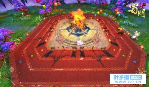 篝火晚会送惊喜《蜀门手游》小龟赛跑新玩法