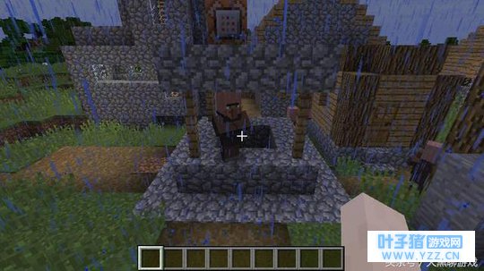 我的世界:雨天才能见到的6种生物行为,村