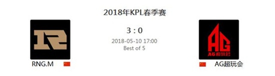 王者荣耀:AG梦泪祭出李白被RNG3:0横扫 职