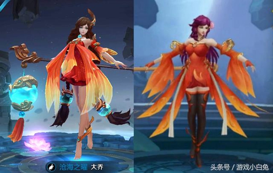 王者荣耀也被国产游戏抄袭了,这里面的英雄