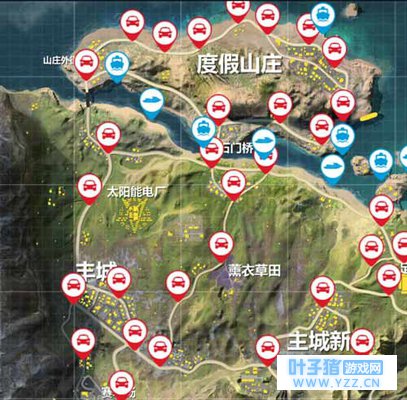 荒野行动载具分布位置大全 你不知道的载具