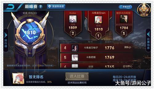 王者荣耀: 1800换封号30天, 巅峰赛演员到底