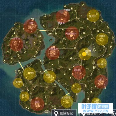 绝地求生刺激战场雨林地图资源分布 热情雨