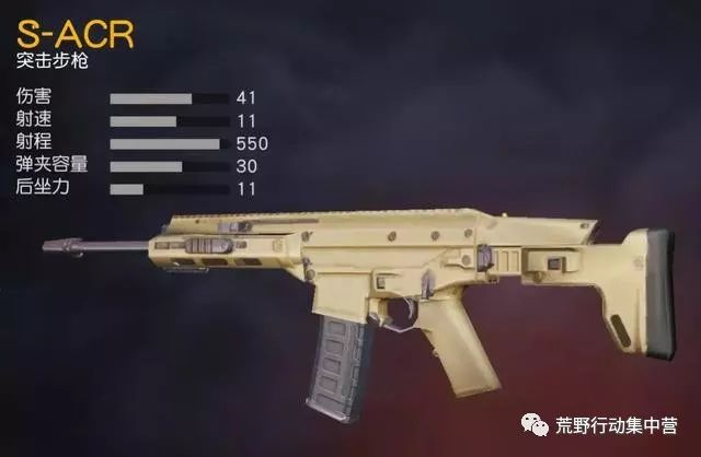 《荒野行动》当S-ACR遇上M4A1,谁能登顶枪