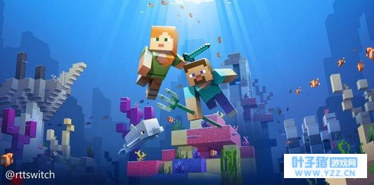Switch版《我的世界》水底探险AQUATIC更新