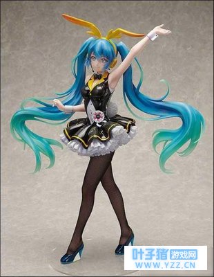初音未来超大兔女郎手办 短裙黑丝散发成熟