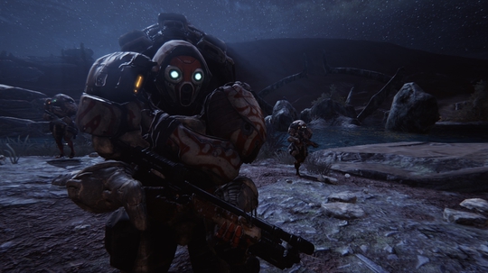 A teaser image from Warframe's Plains of Eidolon update.