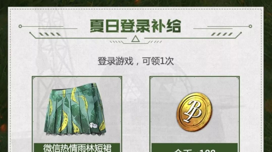 绝地求生刺激战场激情一夏畅快吃鸡大礼包!