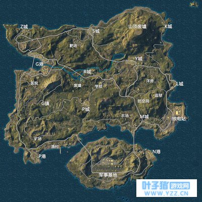 绝地求生刺激战场:海岛地图资源点位分析