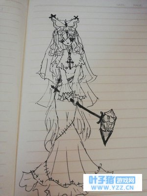 小伙伴给我设计的第五人格角色画皮肤啦!