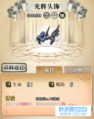 《梦幻模拟战》光辉头饰有哪些功能 谁用光