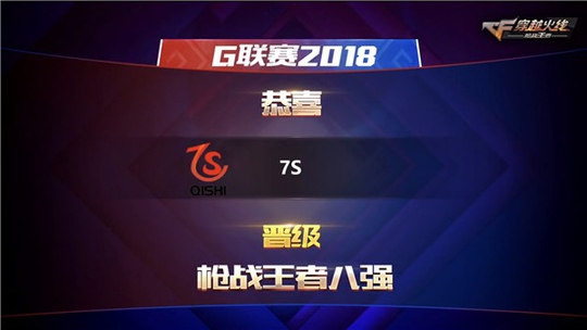 【G联赛八强战报】难解难分 7S 2-0艰难战胜