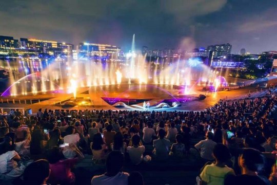 欢乐海岸 水幕效果)