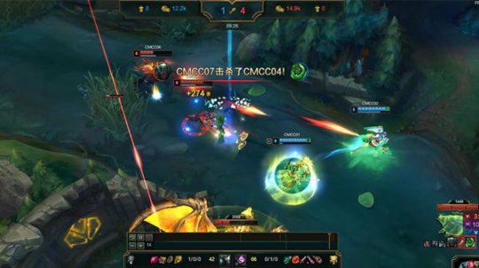 (蓝方小龙区贸然开团,被红方反打)