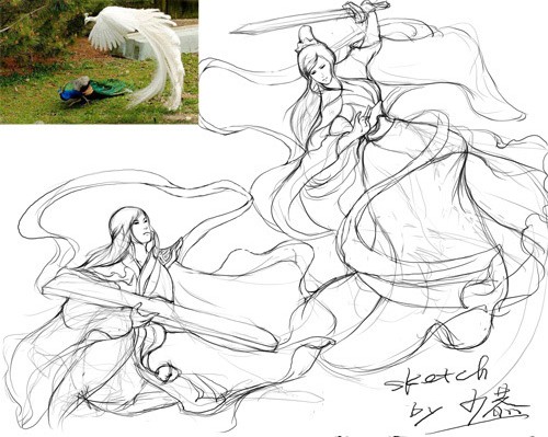 玩家手绘男魅VS女方