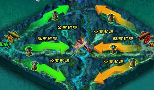 利用围剿矿场来干扰对方的炮台回复