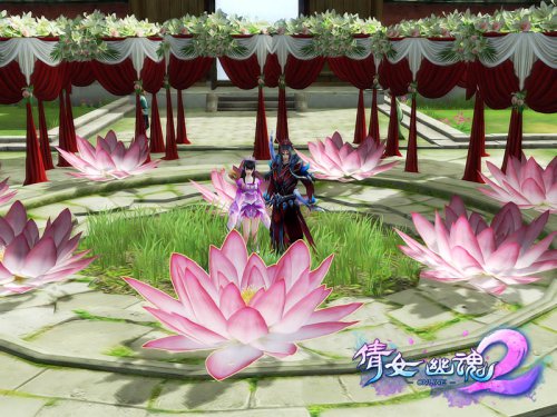 《倩女幽魂2》暑假活动“夏末余韵”——家园全新装饰物百年好合