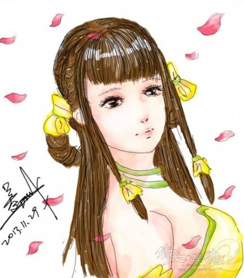 倩女2手绘之美女奶妈殷紫萍